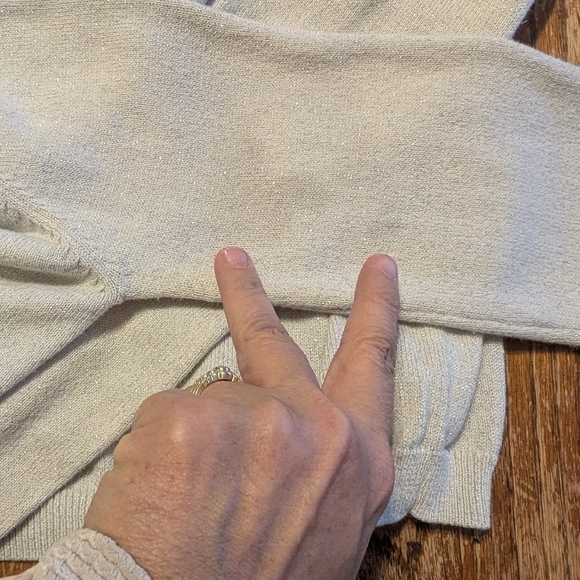 Childrens Place sparkly silver cropped cardigan for girls size XXL - Picture 7 of 9